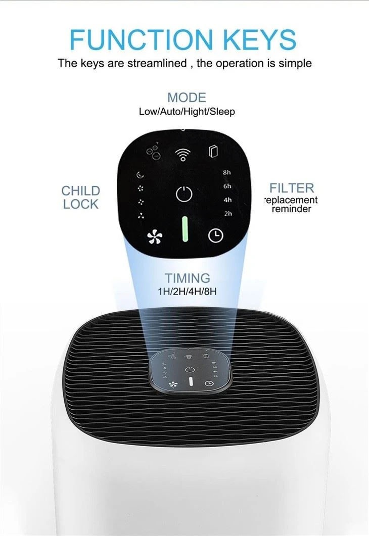 BKJ-23B Smart Mini Air Purifier Table